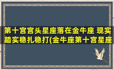 第十宫宫头星座落在金牛座 现实踏实稳扎稳打(金牛座第十宫星座现实稳健，稳扎稳打赢得金字招牌！)